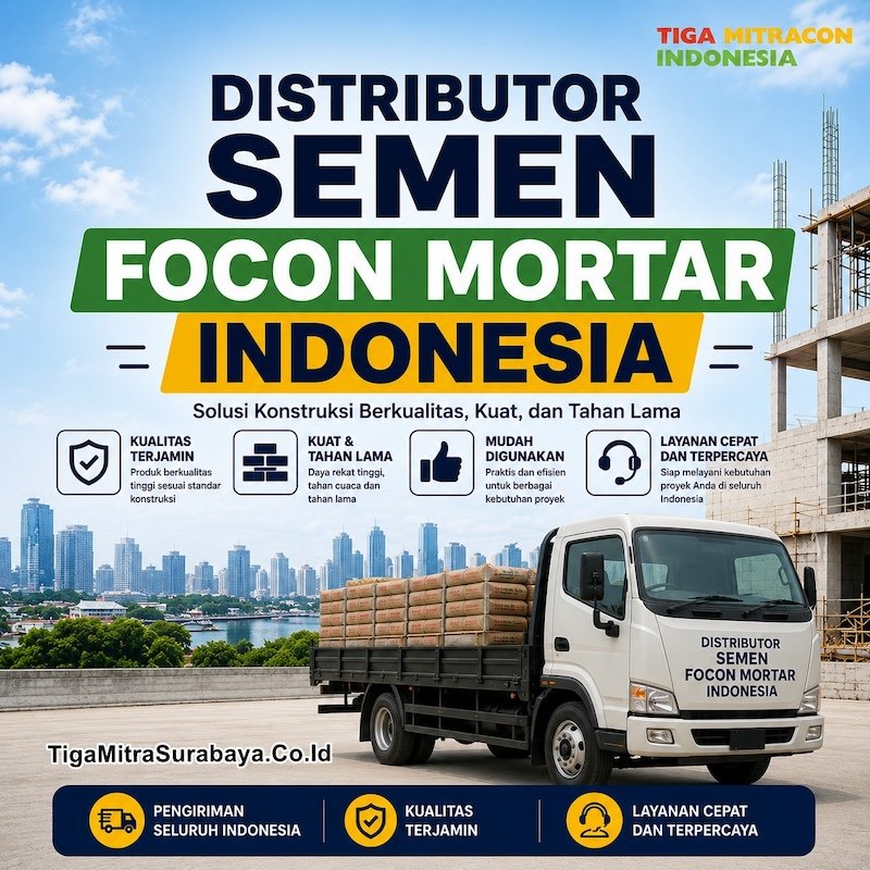 Distributor Semen Focon Mortar Indonesia