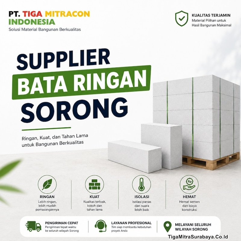 Supplier Bata Ringan Sorong Jual Bata Ringan Berkualitas