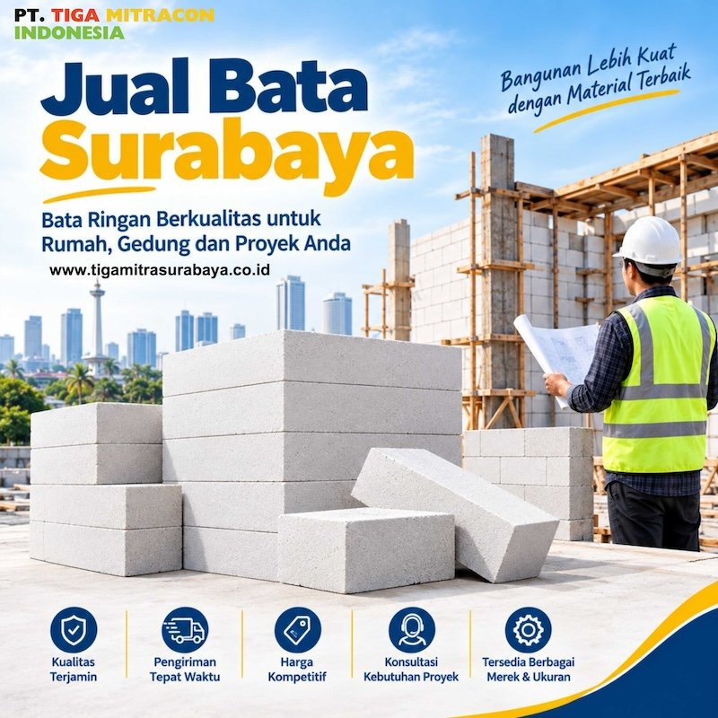 Jual Bata Surabaya Berkualitas Sesuai Kebutuhan Proyek