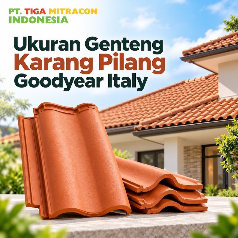 Ukuran Genteng Karang Pilang Goodyear Italy: Spesifikasi dan Cara Menghitung Kebutuhan