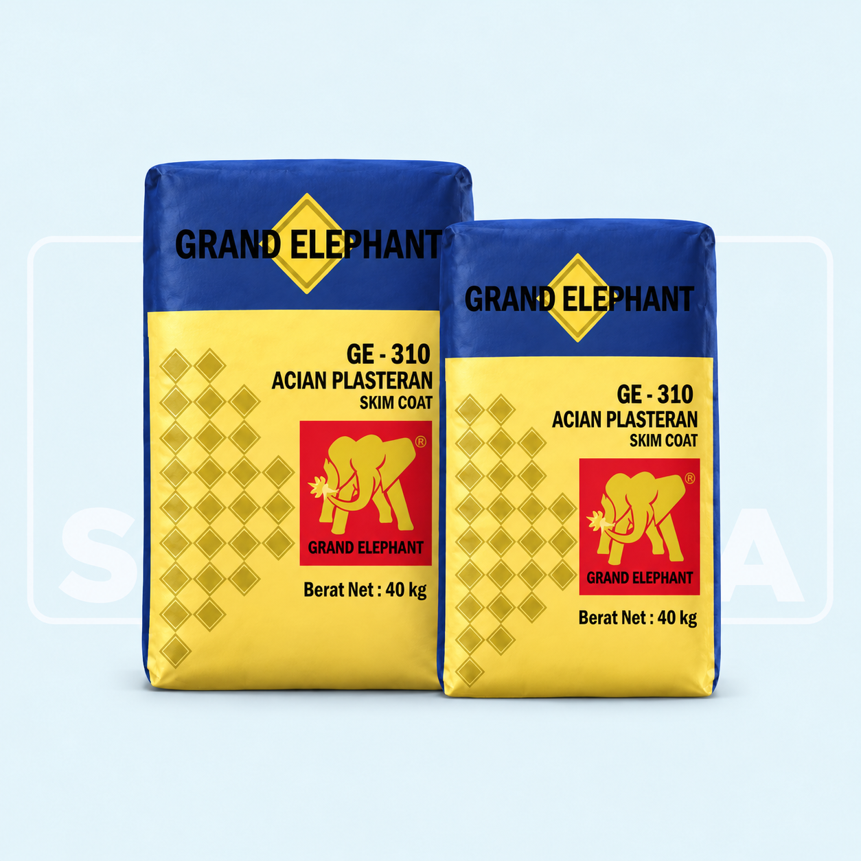 Semen Mortar Grand Elephant GE-310 Skim Coat